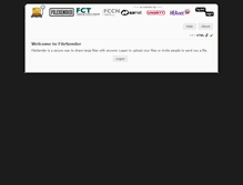 Tablet Screenshot of filesender.fccn.pt